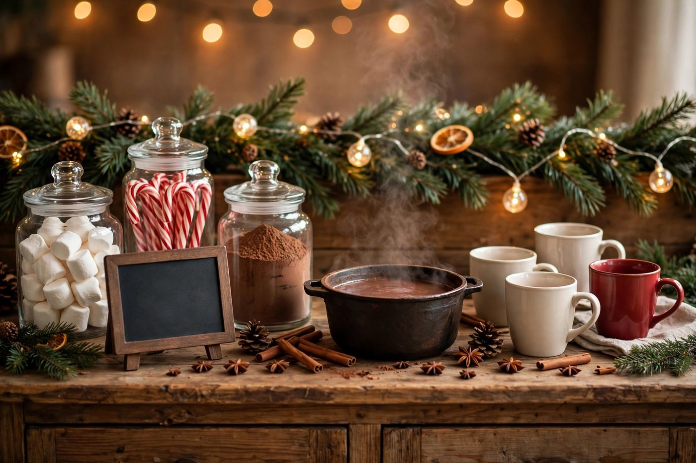 Build a Hot Cocoa Bar (and Grown-Up Christmas Drinks, Too)