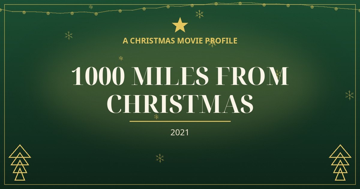 1000 Miles from Christmas — original designed title card art