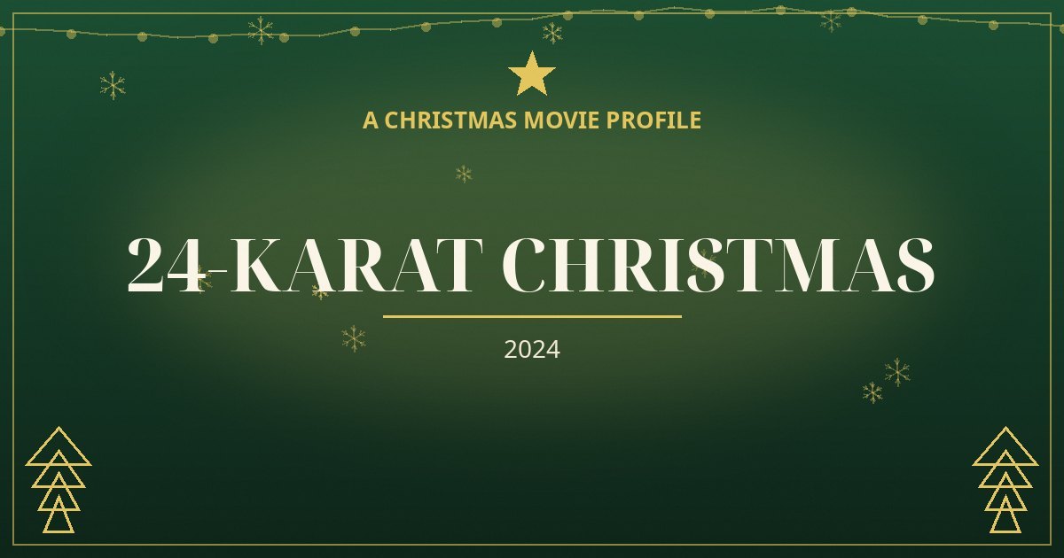 24-Karat Christmas — original designed title card art