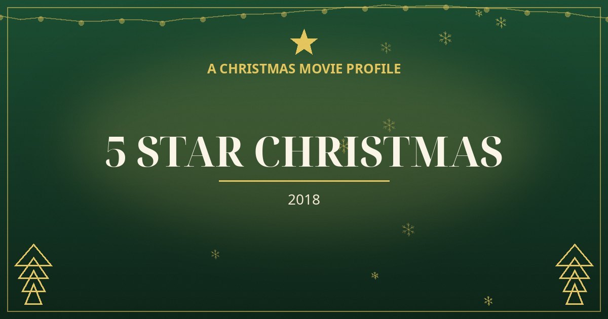 5 Star Christmas — original designed title card art
