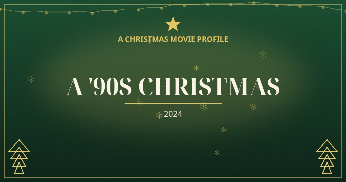 A '90s Christmas — original designed title card art