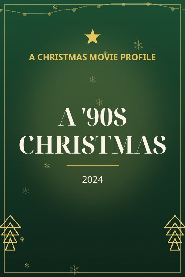 A '90s Christmas — designed title card art