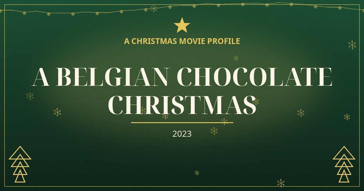 A Belgian Chocolate Christmas — original designed title card art
