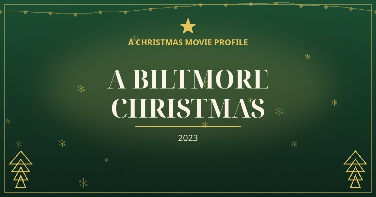 A Biltmore Christmas — original designed title card art