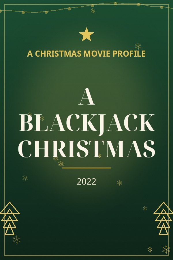 A Blackjack Christmas — designed title card art