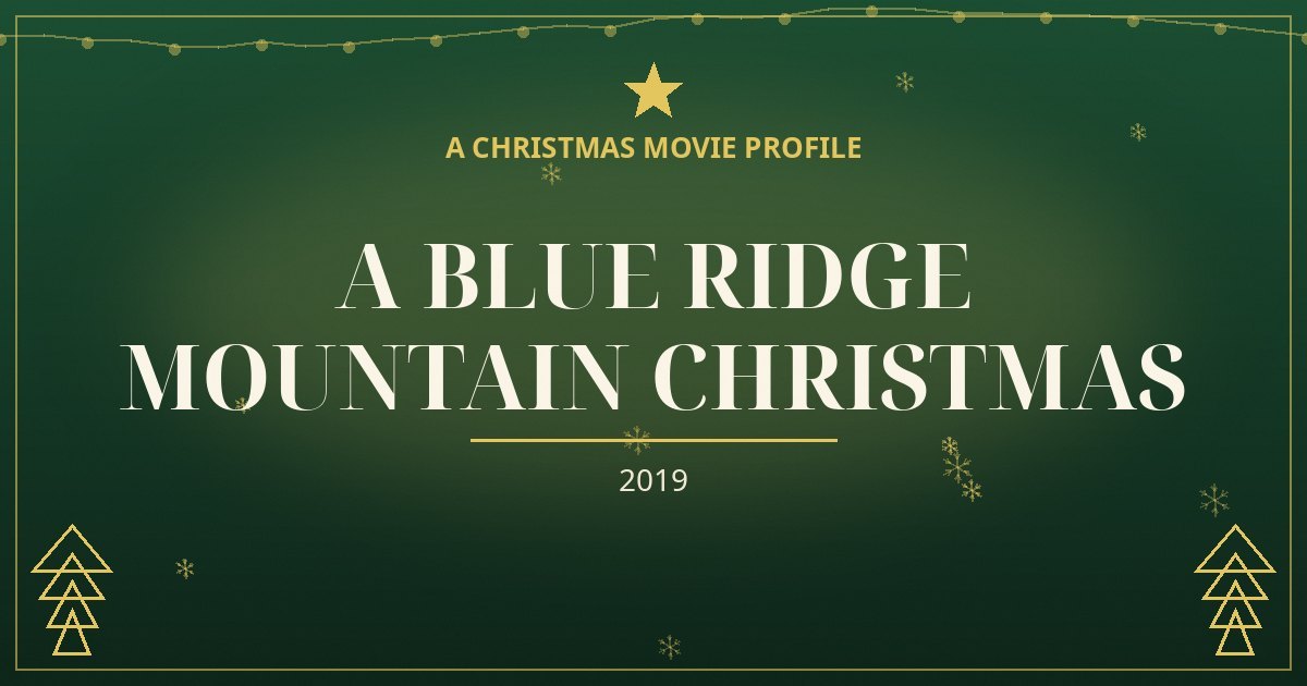 A Blue Ridge Mountain Christmas — original designed title card art