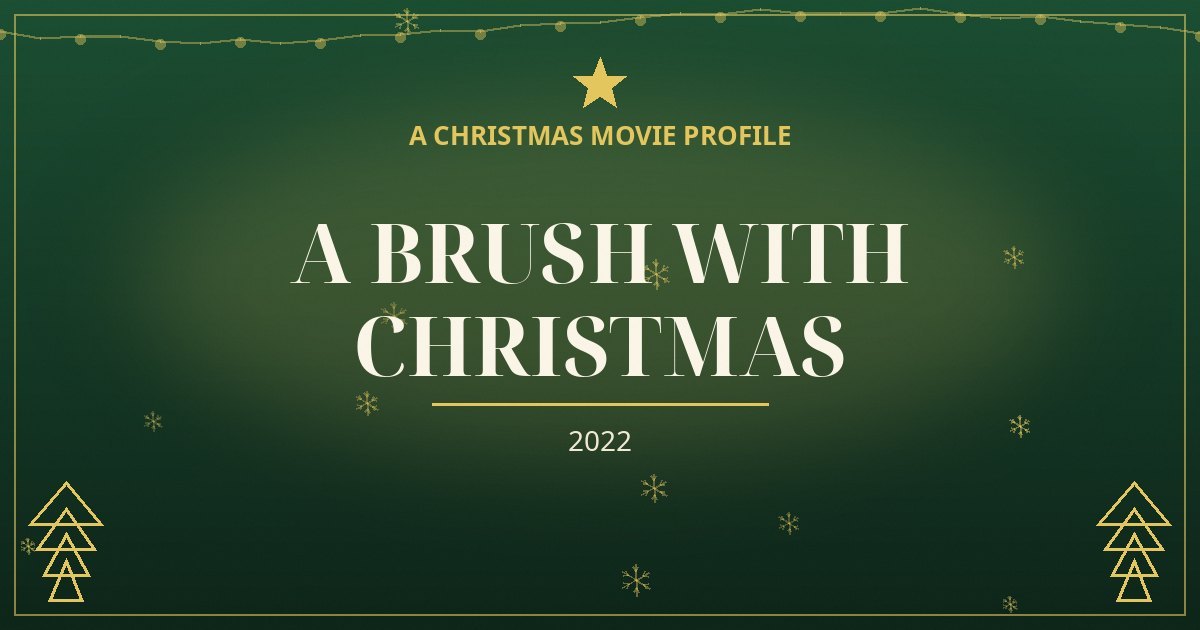 A Brush with Christmas — original designed title card art
