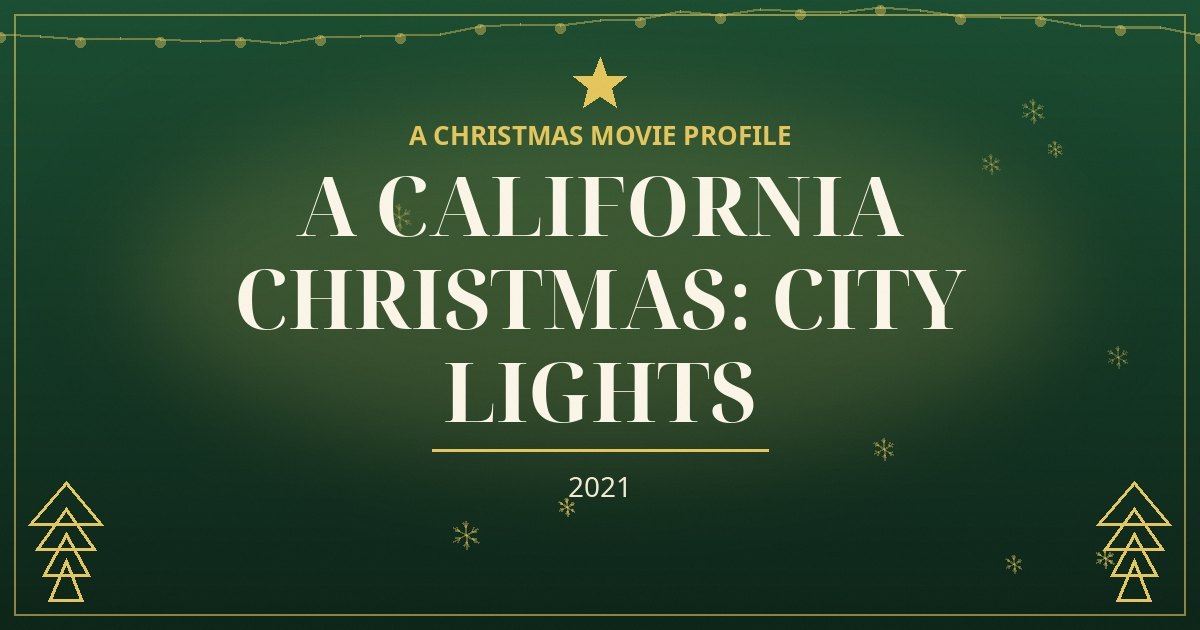 A California Christmas: City Lights — original designed title card art