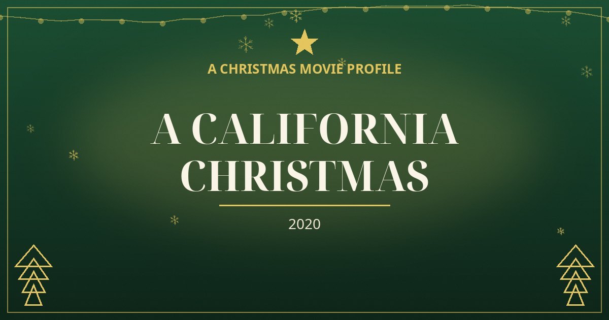 A California Christmas — original designed title card art