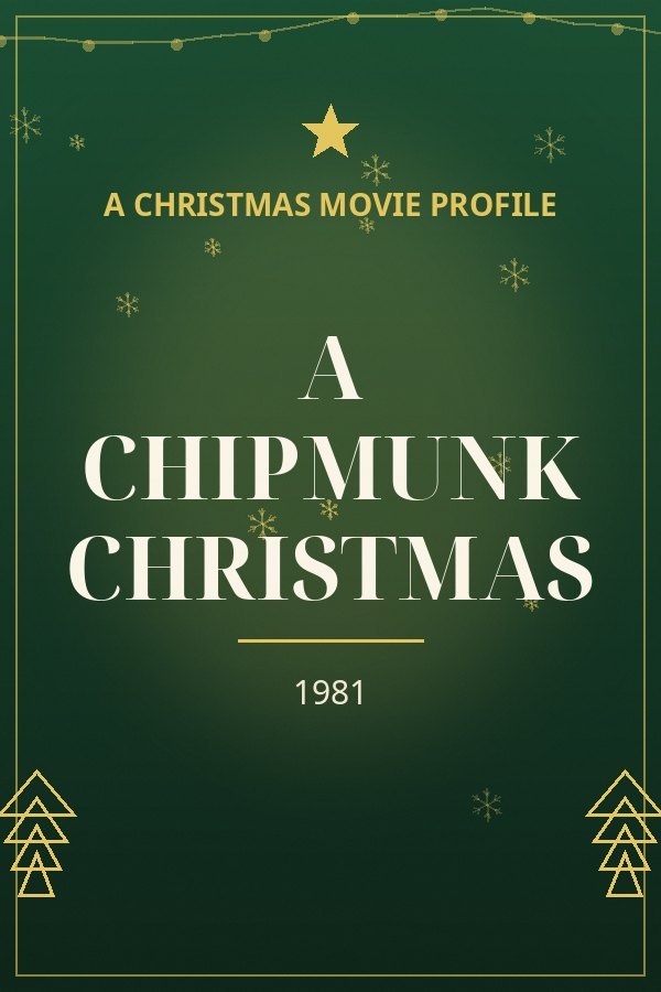 A Chipmunk Christmas — designed title card art