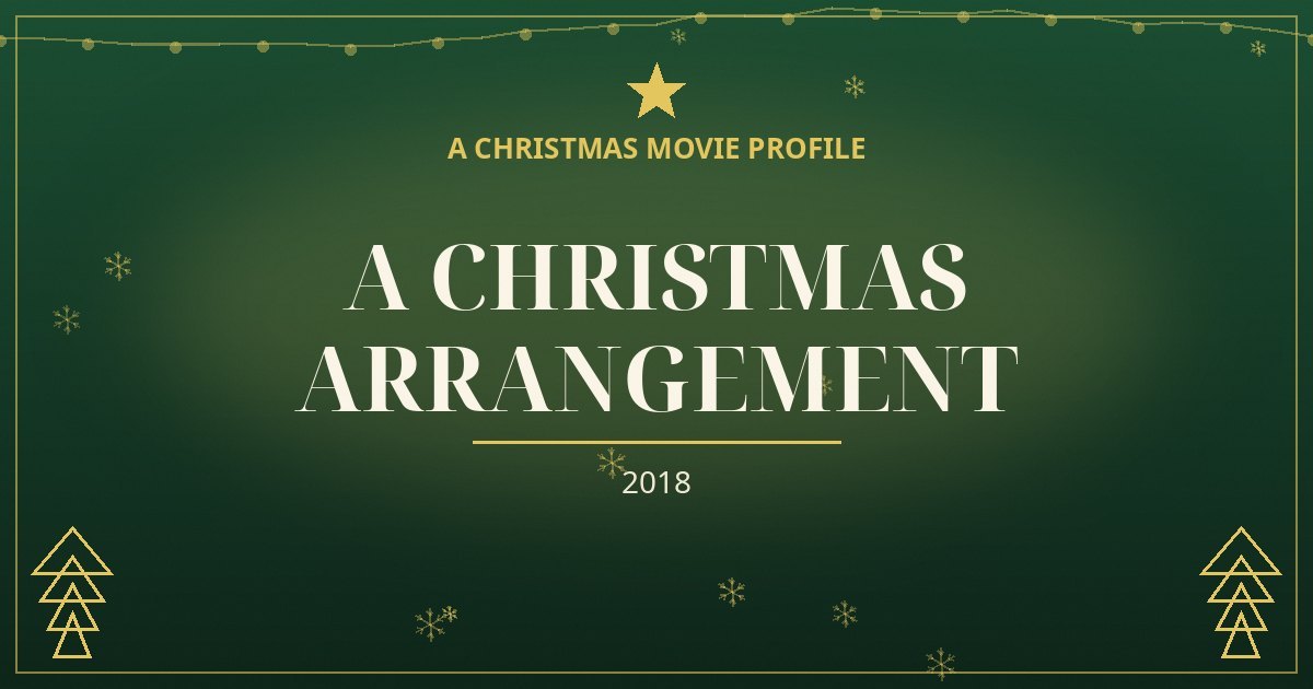 A Christmas Arrangement — original designed title card art