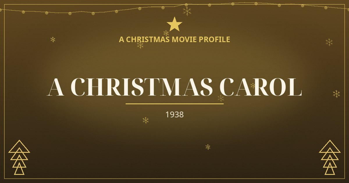A Christmas Carol — original designed title card art