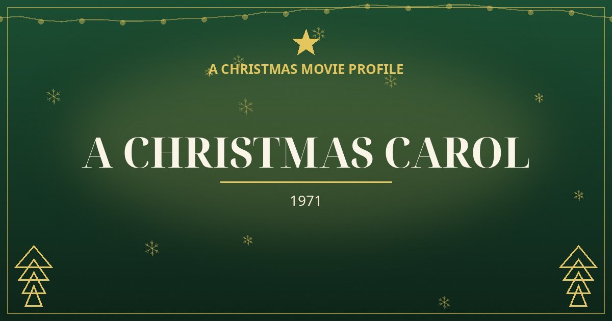 A Christmas Carol — original designed title card art