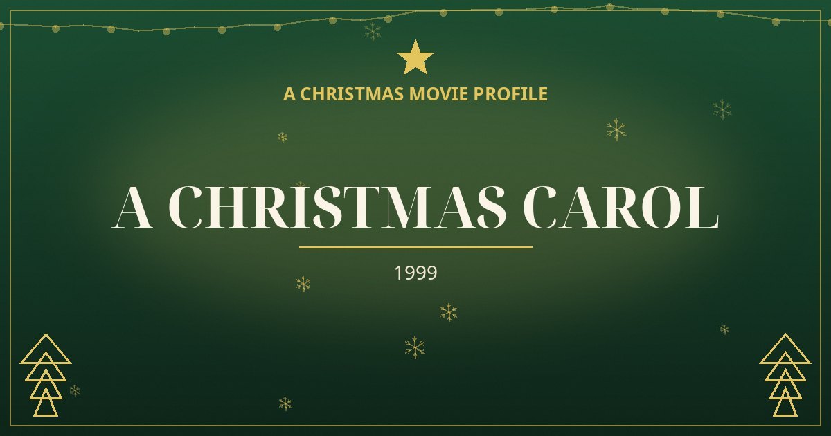 A Christmas Carol — original designed title card art