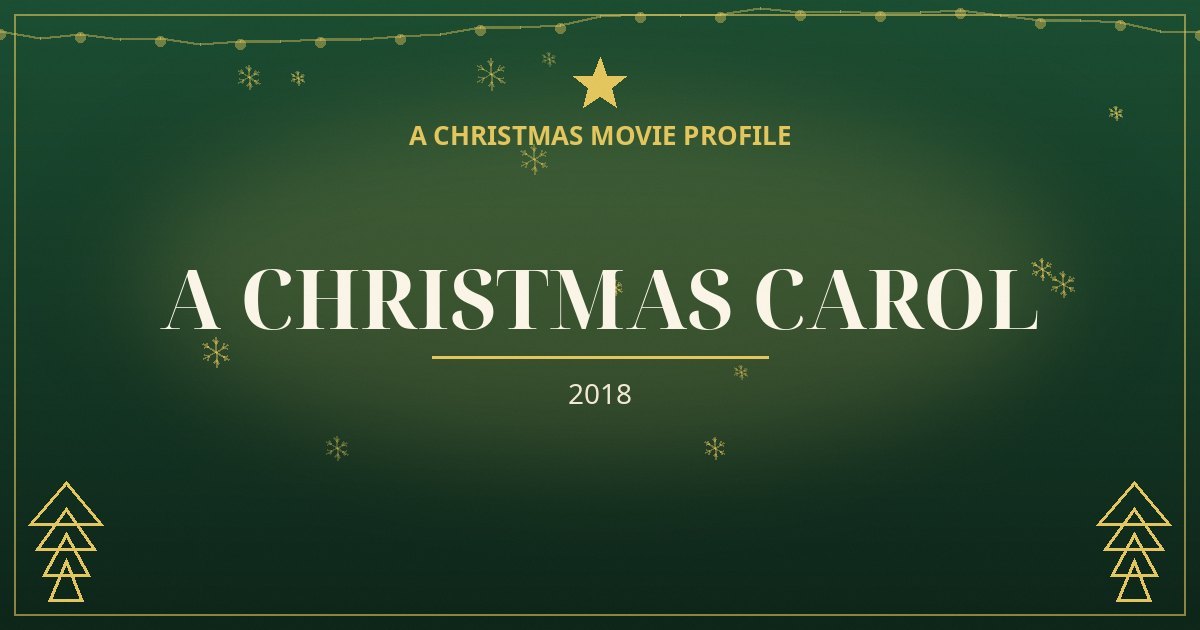 A Christmas Carol — original designed title card art