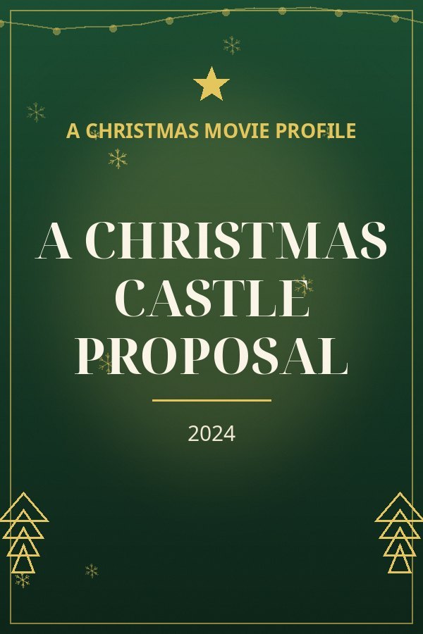 A Christmas Castle Proposal — designed title card art