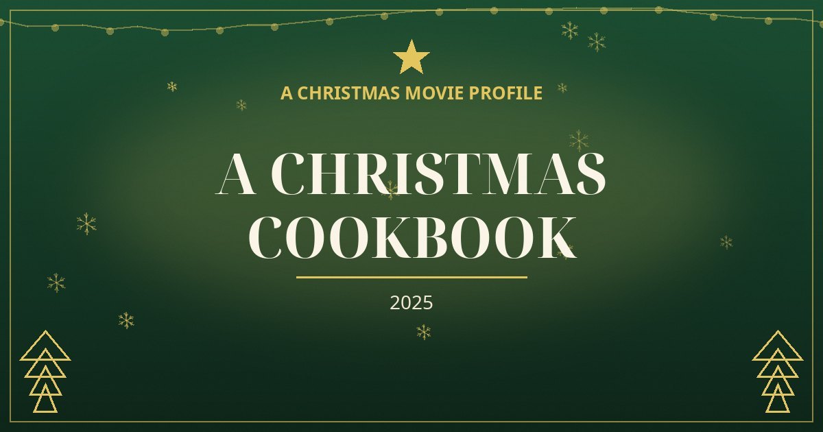 A Christmas Cookbook — original designed title card art
