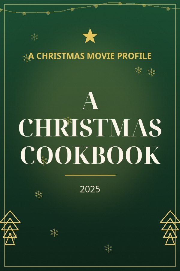 A Christmas Cookbook — designed title card art