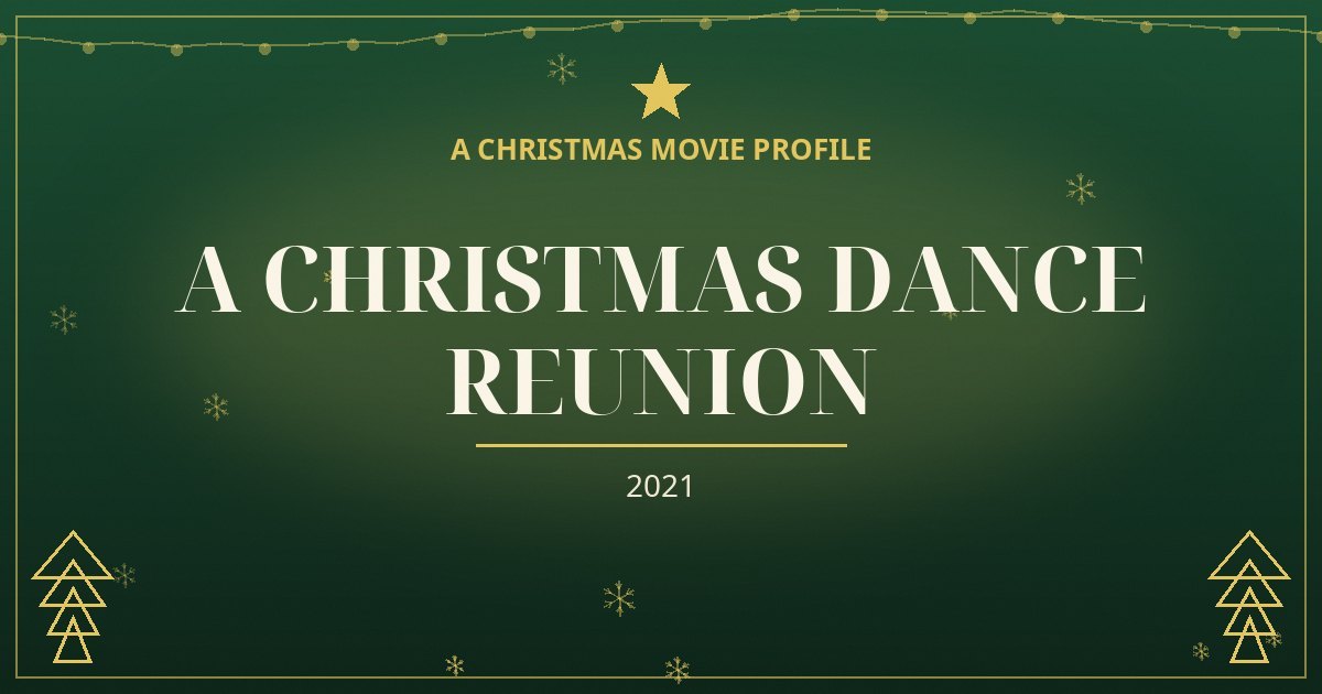 A Christmas Dance Reunion — original designed title card art
