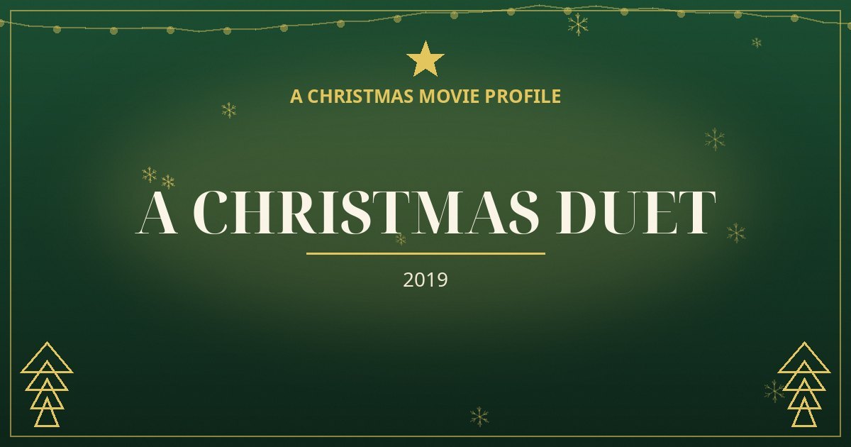 A Christmas Duet — original designed title card art
