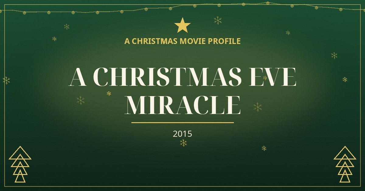 A Christmas Eve Miracle — original designed title card art
