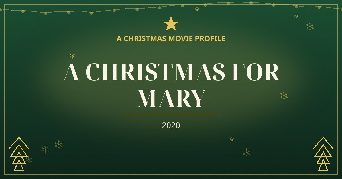 A Christmas for Mary — original designed title card art