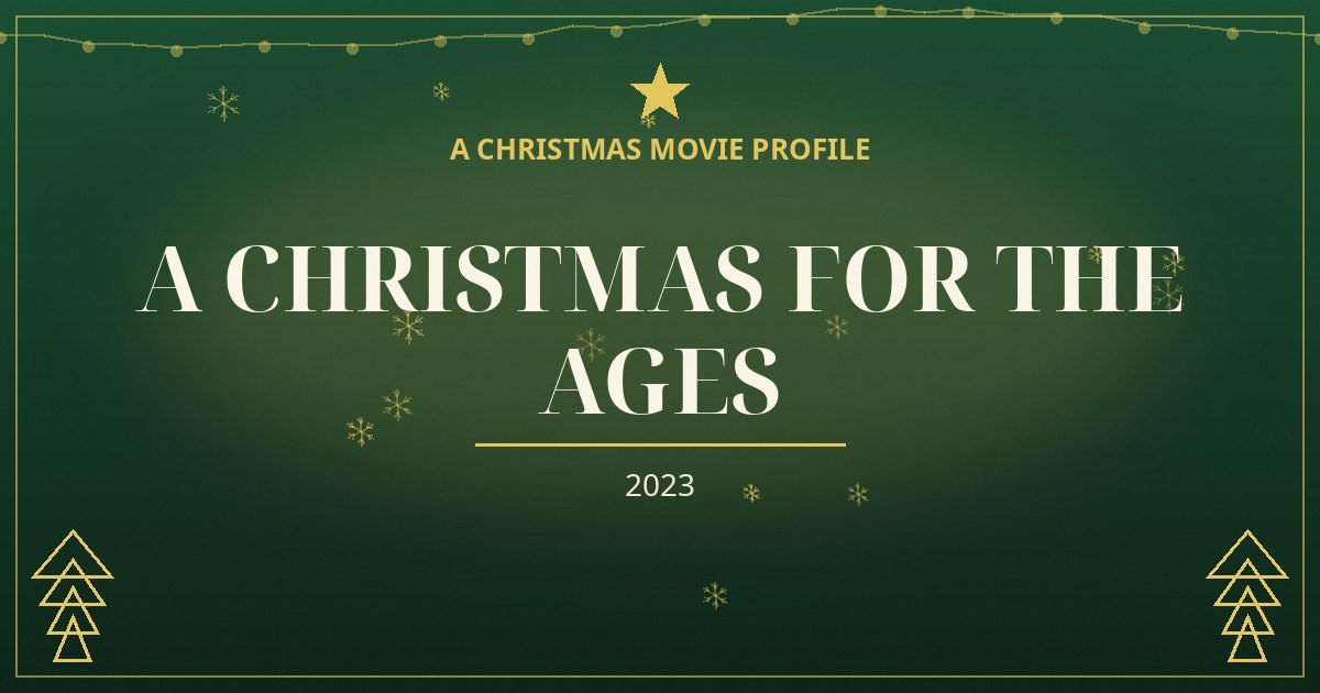 A Christmas for the Ages — original designed title card art