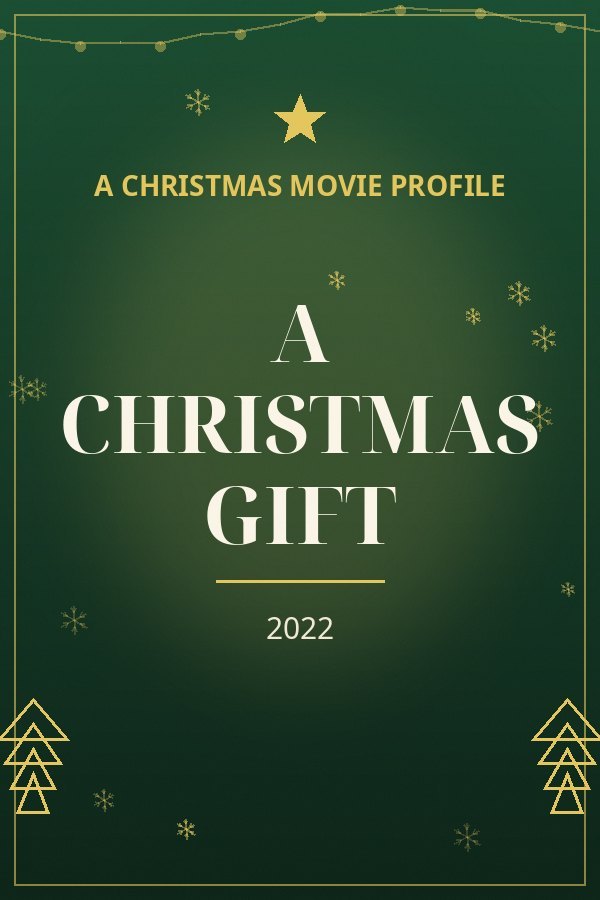 A Christmas Gift — designed title card art