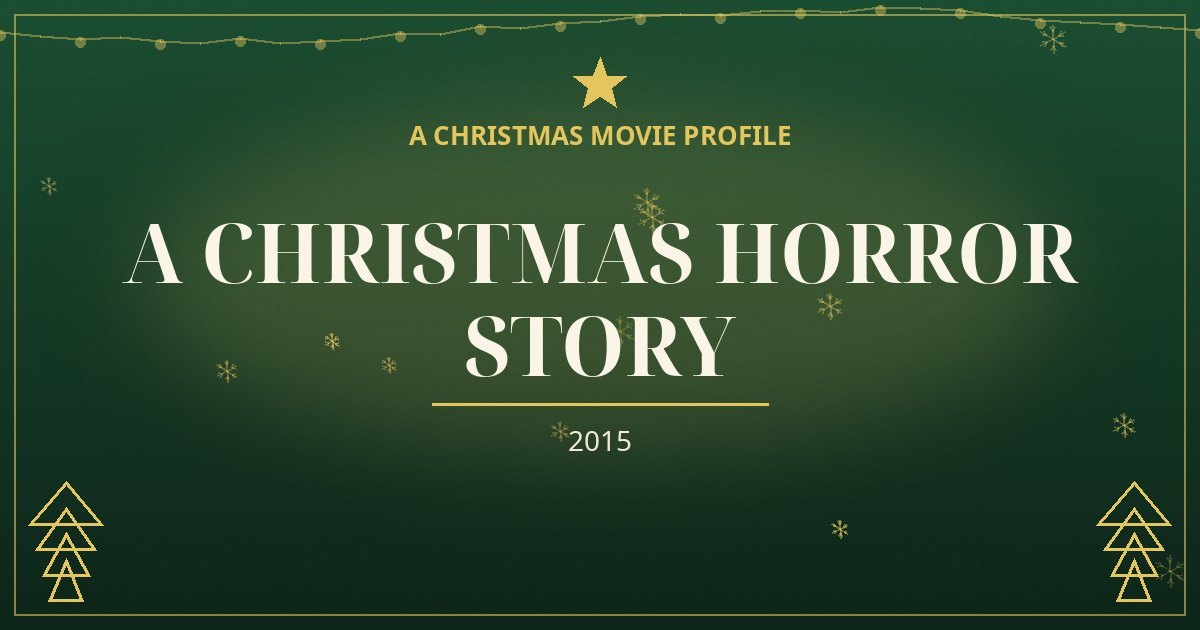 A Christmas Horror Story — original designed title card art