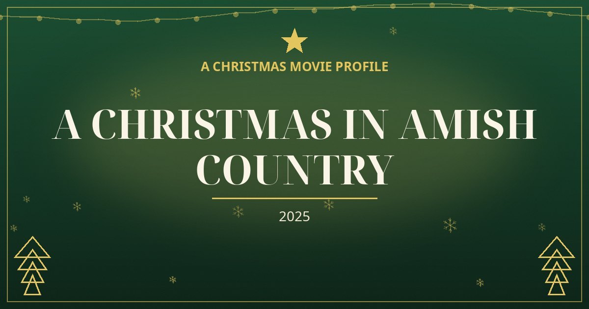 A Christmas in Amish Country — original designed title card art