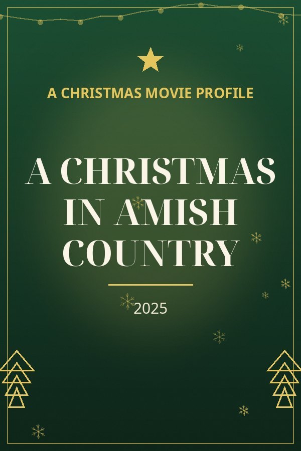 A Christmas in Amish Country — designed title card art
