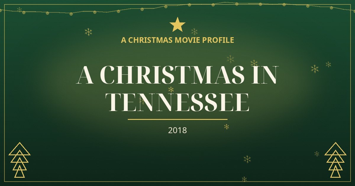 A Christmas in Tennessee — original designed title card art