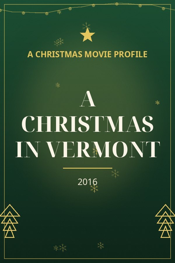 A Christmas in Vermont — designed title card art