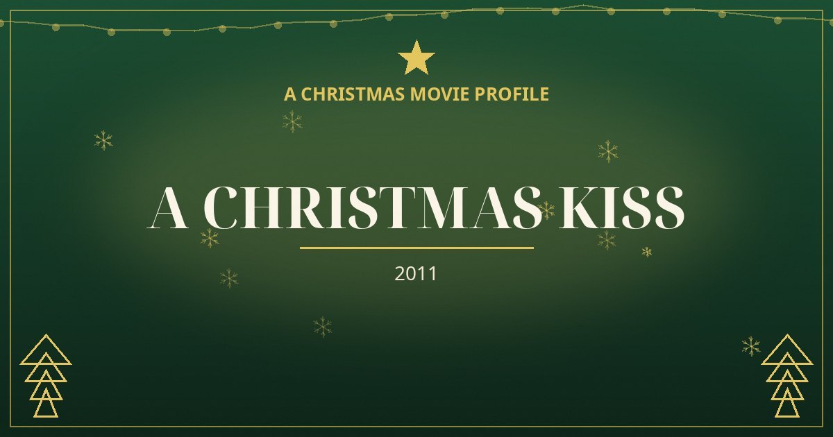 A Christmas Kiss — original designed title card art