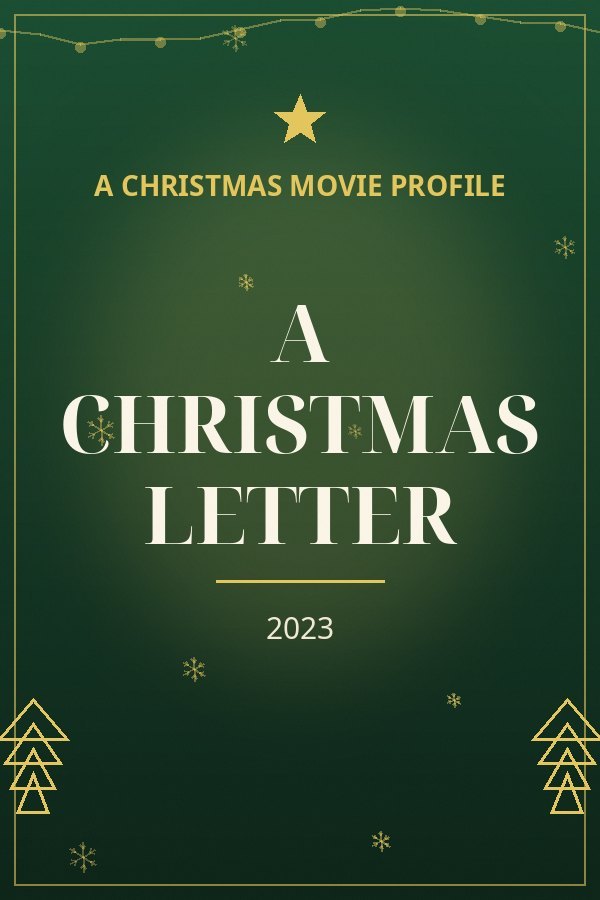 A Christmas Letter — designed title card art