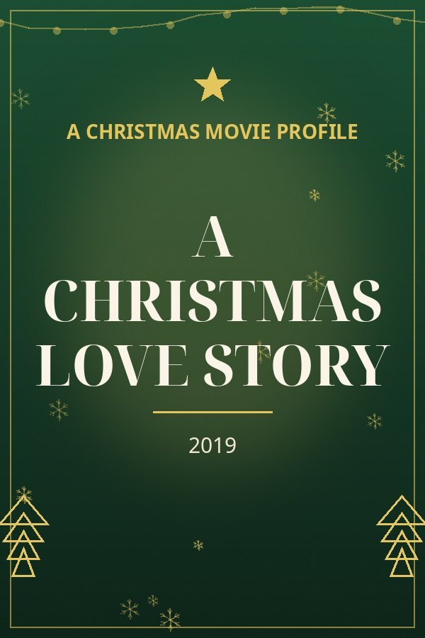 A Christmas Love Story — designed title card art
