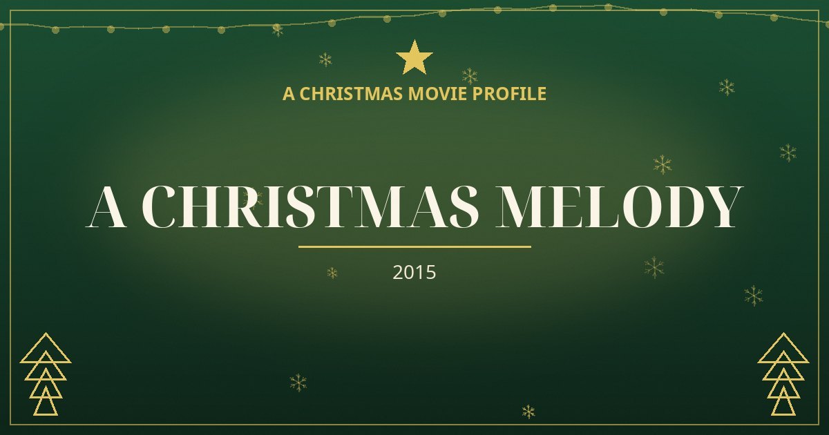 A Christmas Melody — original designed title card art