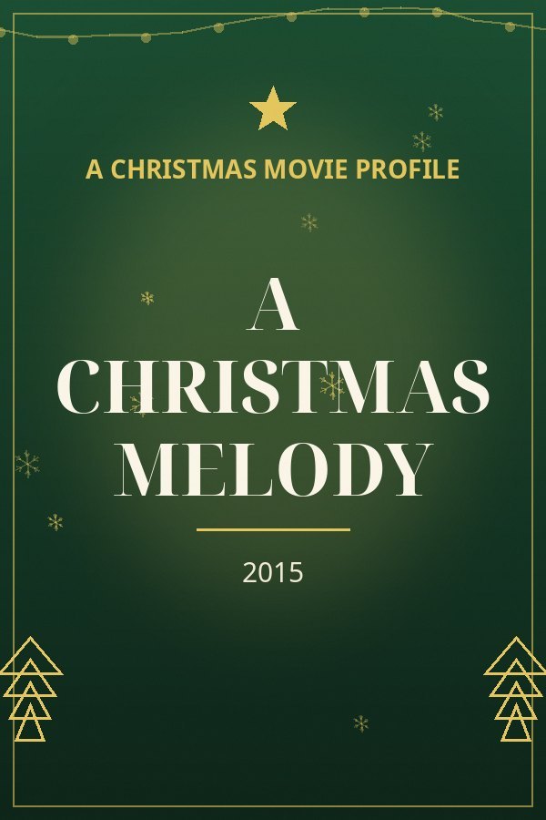 A Christmas Melody — designed title card art