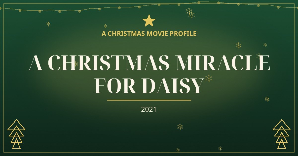 A Christmas Miracle for Daisy — original designed title card art