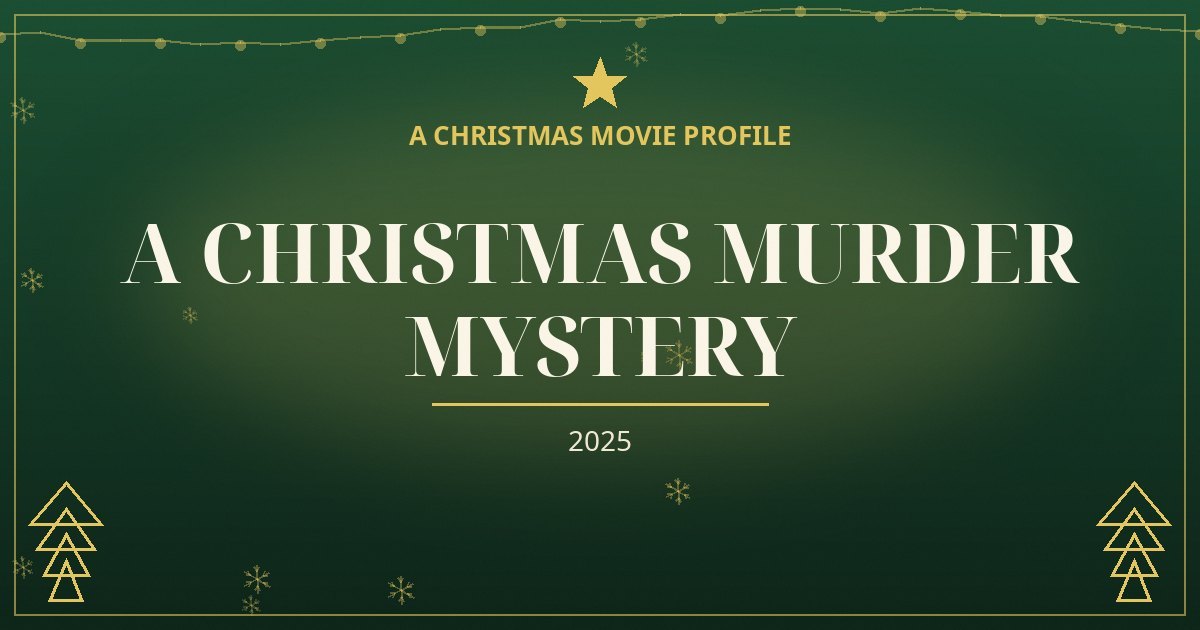 A Christmas Murder Mystery — original designed title card art