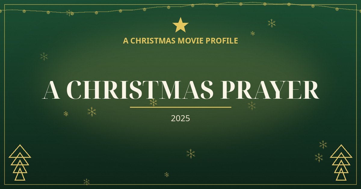 A Christmas Prayer — original designed title card art