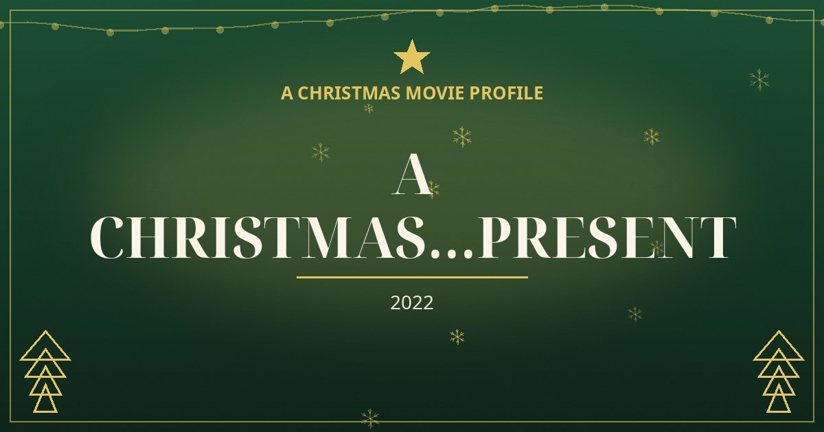 A Christmas...Present — original designed title card art