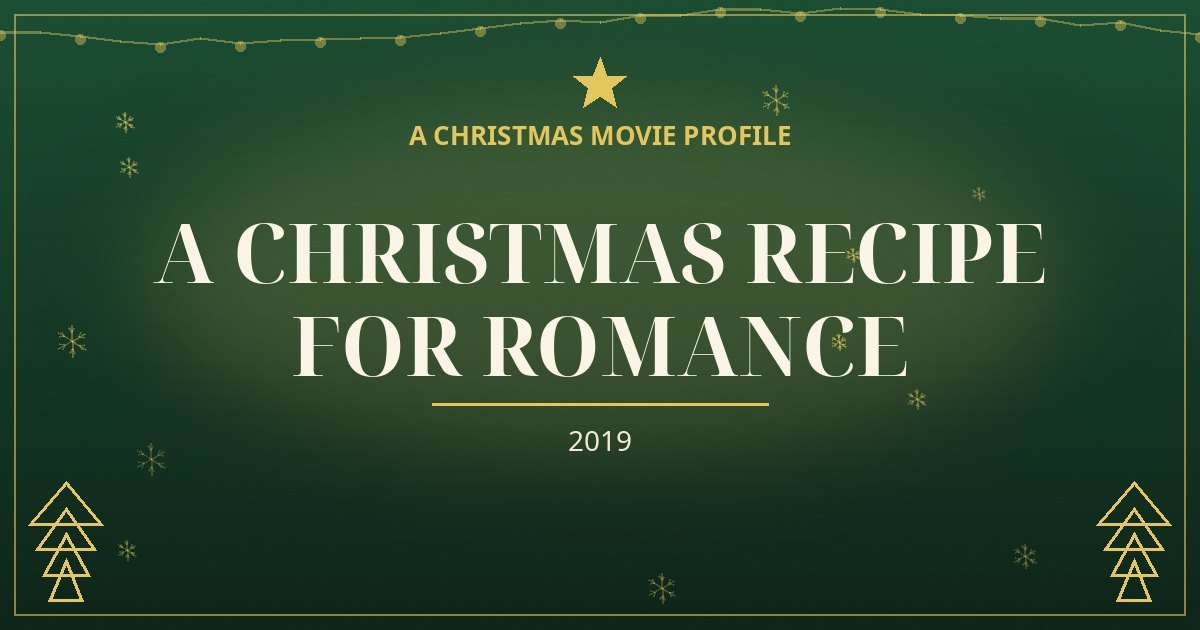 A Christmas Recipe for Romance — original designed title card art