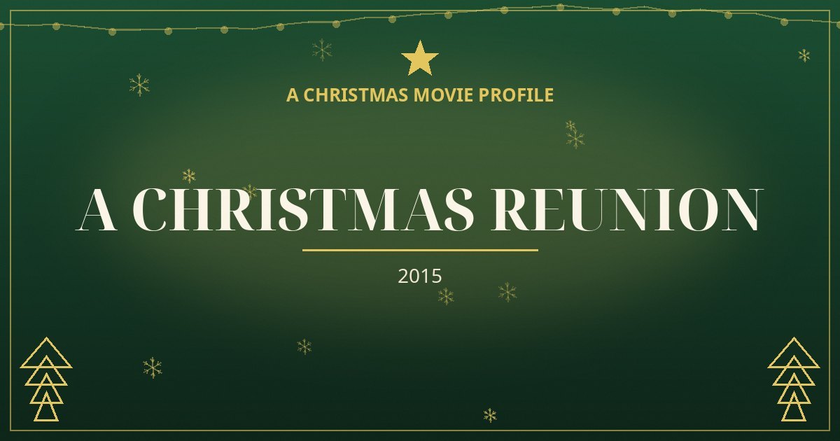 A Christmas Reunion — original designed title card art