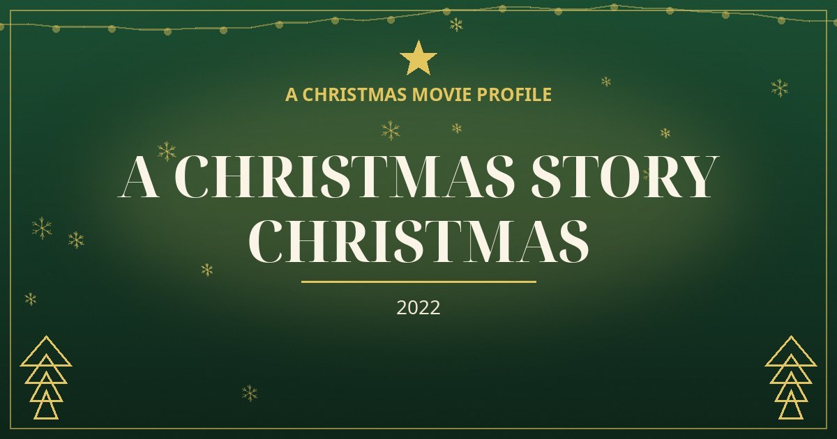 A Christmas Story Christmas — original designed title card art