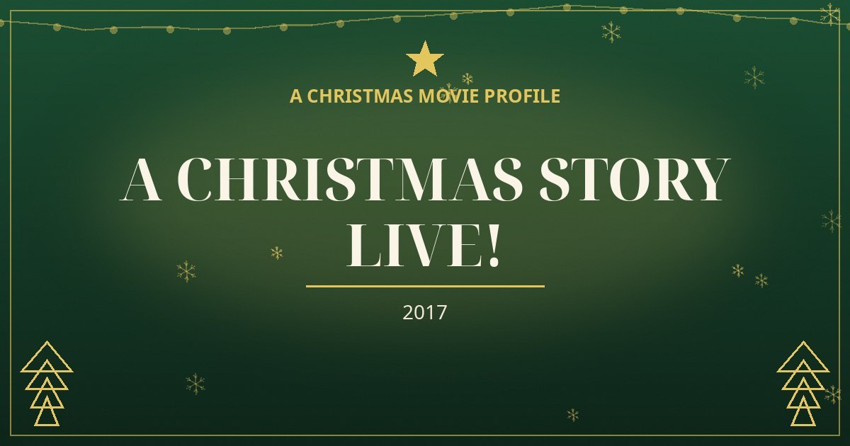 A Christmas Story Live! — original designed title card art