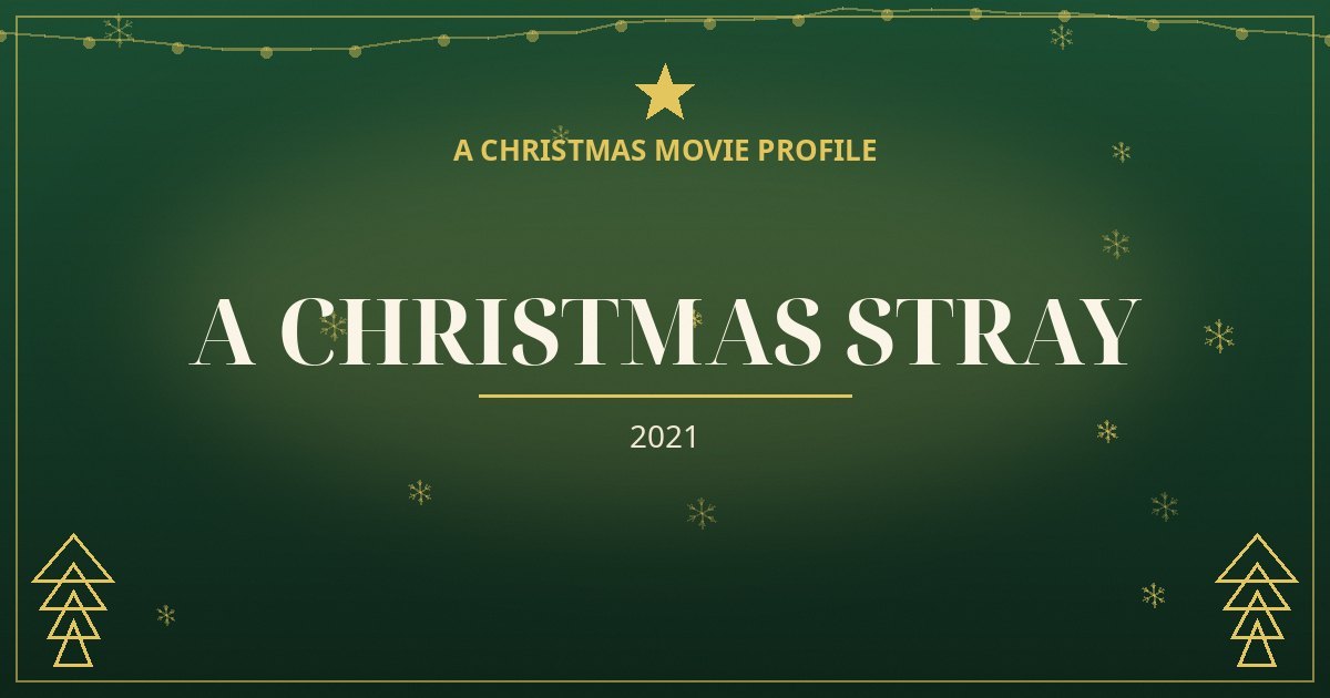 A Christmas Stray — original designed title card art