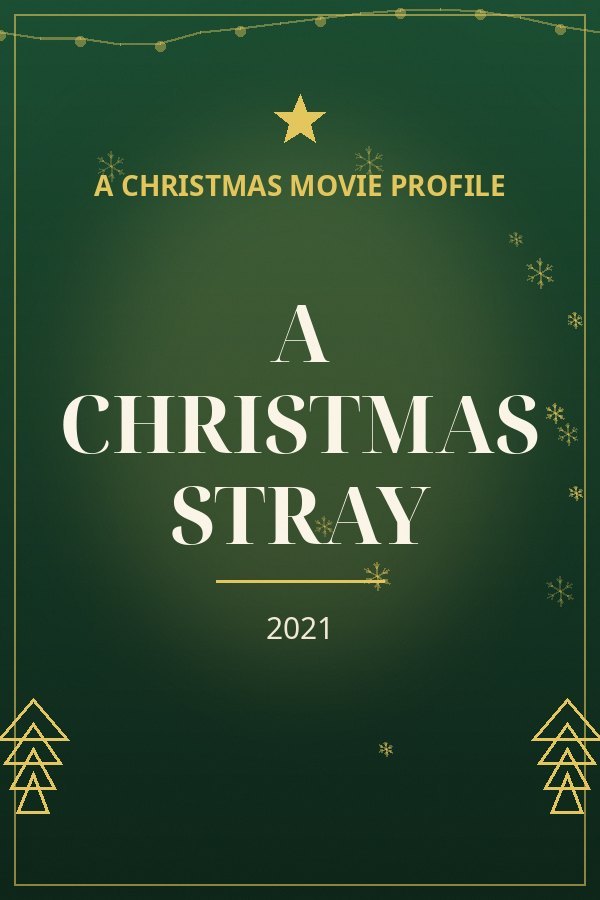 A Christmas Stray — designed title card art