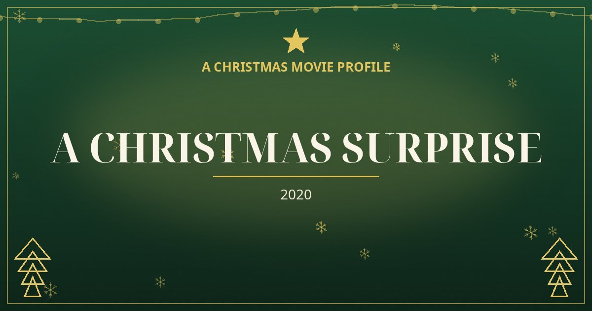 A Christmas Surprise — original designed title card art