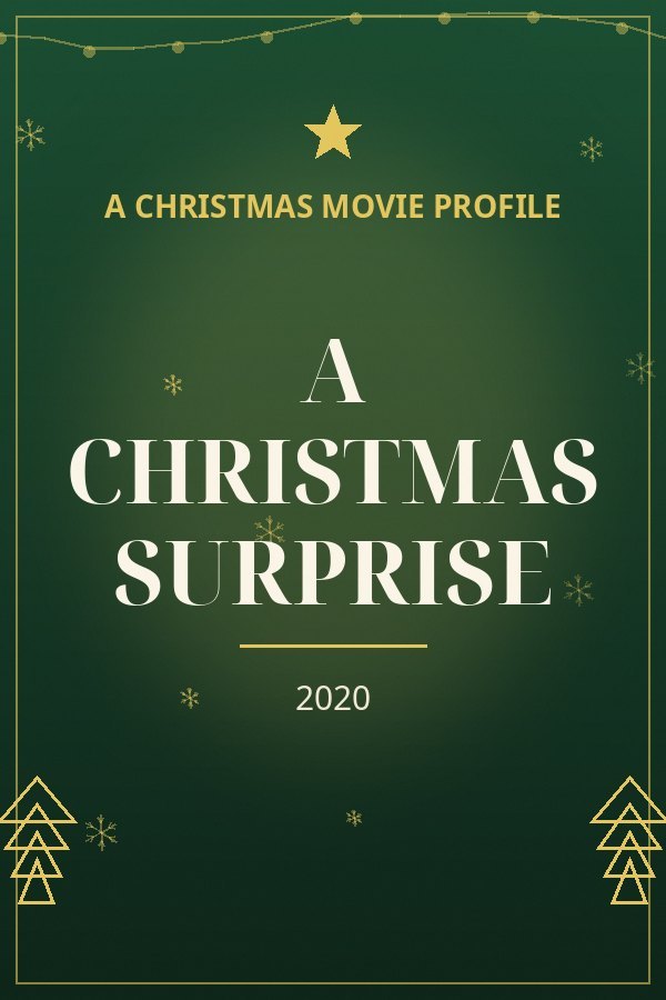 A Christmas Surprise — designed title card art